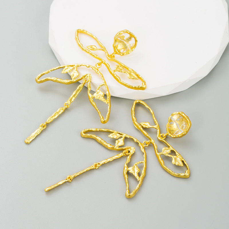 Dragonfly Alloy Earrings E7388