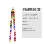 Tassel Cubic Zirconia Earrings E7453