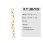 Tassel Cubic Zirconia Earrings E7454
