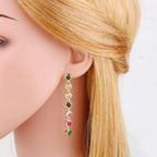 Tassel Cubic Zirconia Earrings E7454