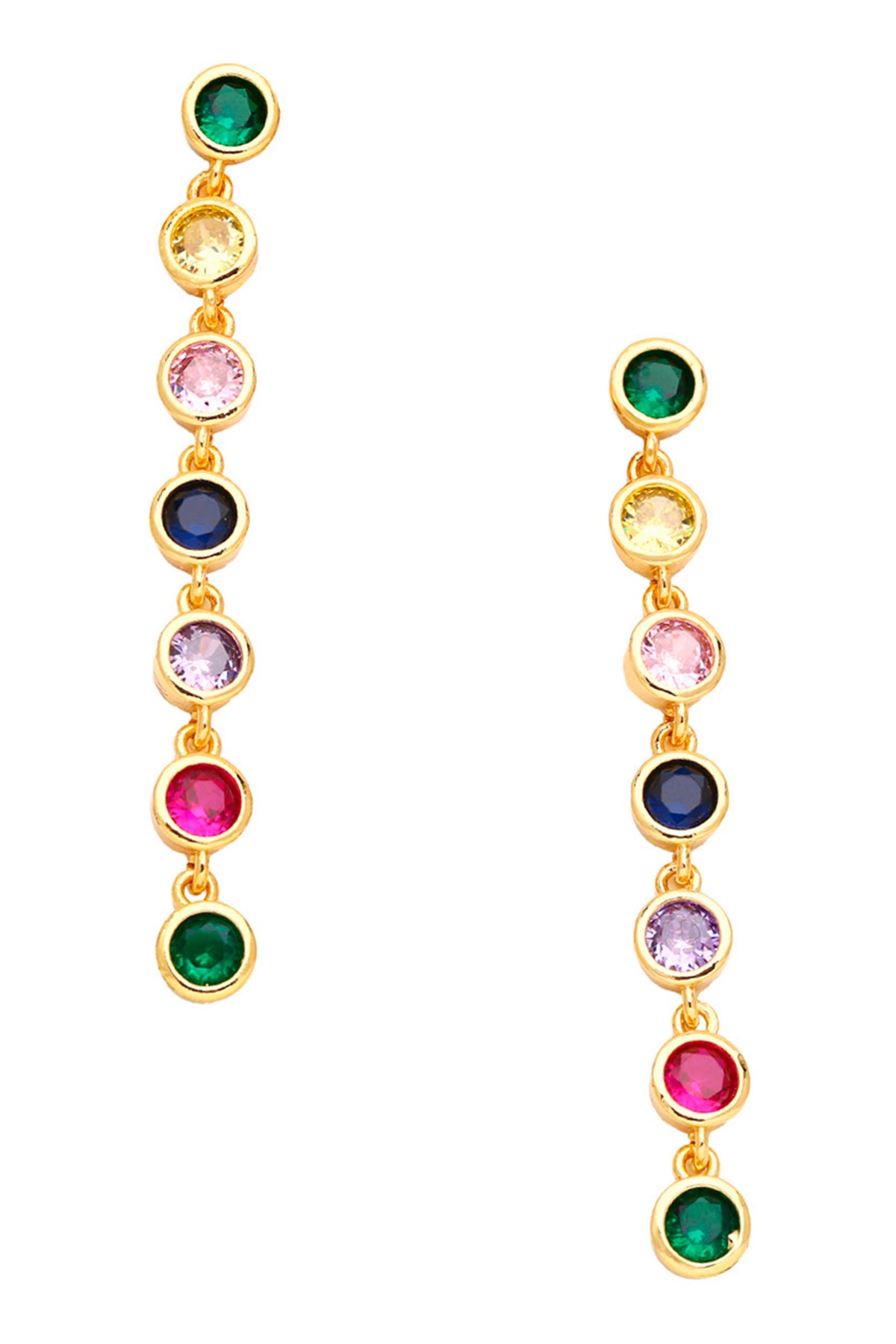 Tassel Cubic Zirconia Earrings E7454