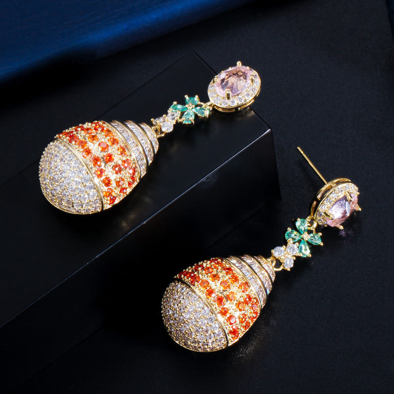 Teardrop Cubic Zirconia Earrings E7471