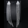Tassel Rhinestone Earrings E7486