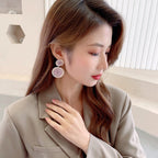 Circle Cubic Zirconia Earrings E7512