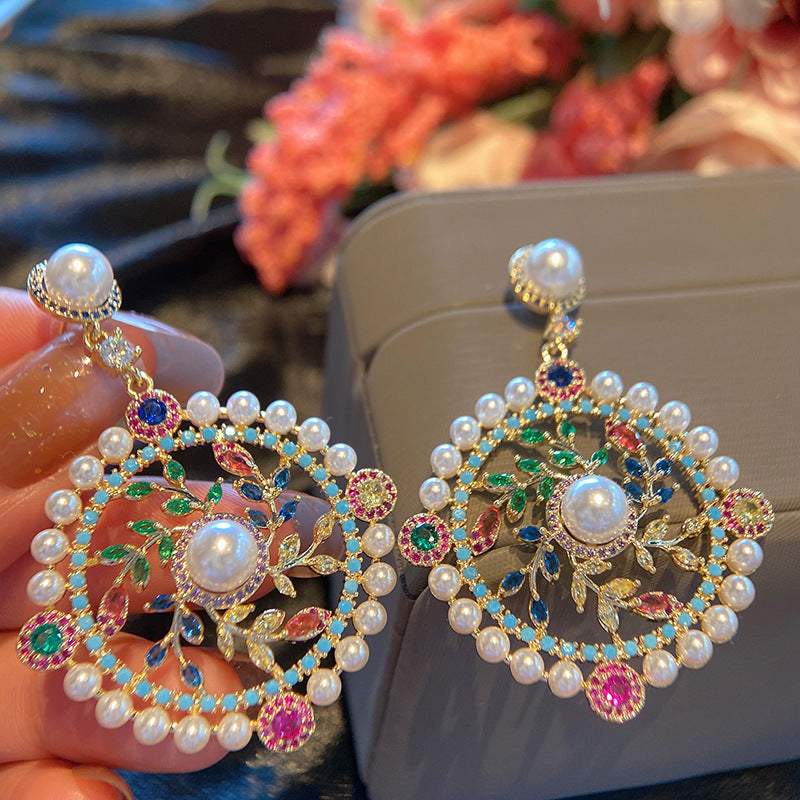 Dreamcatcher Cubic Zirconia Earrings E7523