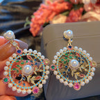 Dreamcatcher Cubic Zirconia Earrings E7523