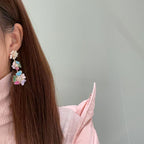 Floral Chains Cubic Zirconia Earrings E7525