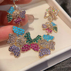 Floral Chains Cubic Zirconia Earrings E7525