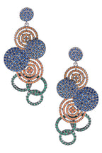 Geometric Circle Cubic Zirconia Earrings E7530