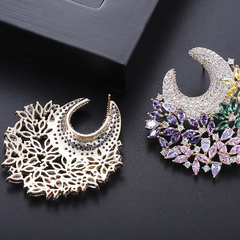 Floral Cubic Zirconia Earrings E7656