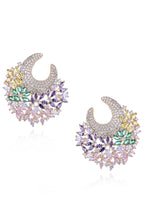 Floral Cubic Zirconia Earrings E7656