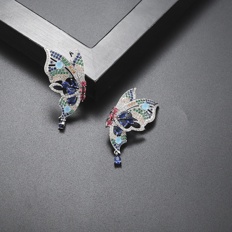 Butterfly Cubic Zirconia Earrings E7657
