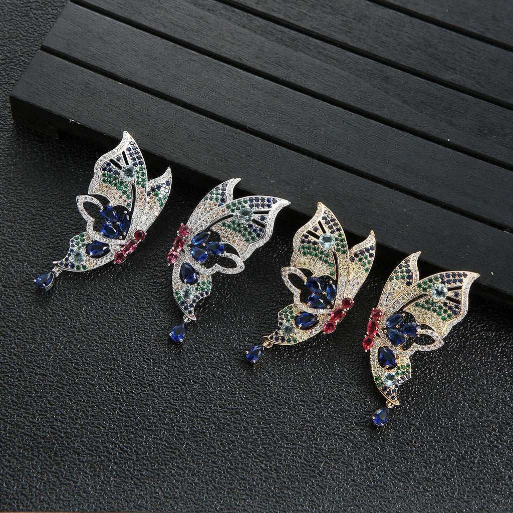 Butterfly Cubic Zirconia Earrings E7657