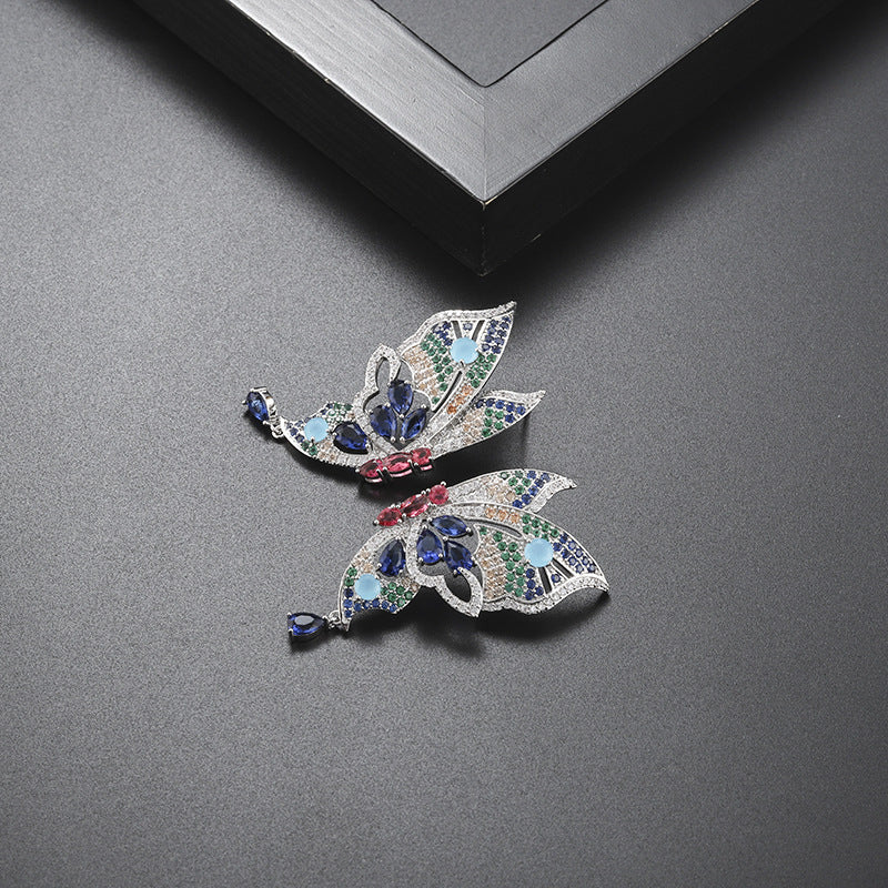 Butterfly Cubic Zirconia Earrings E7657
