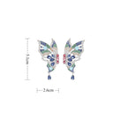 Butterfly Cubic Zirconia Earrings E7657