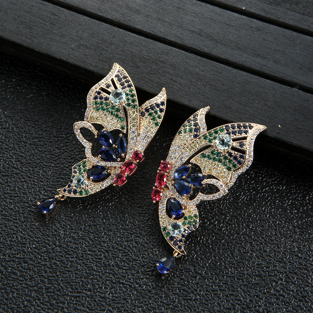 Butterfly Cubic Zirconia Earrings E7657