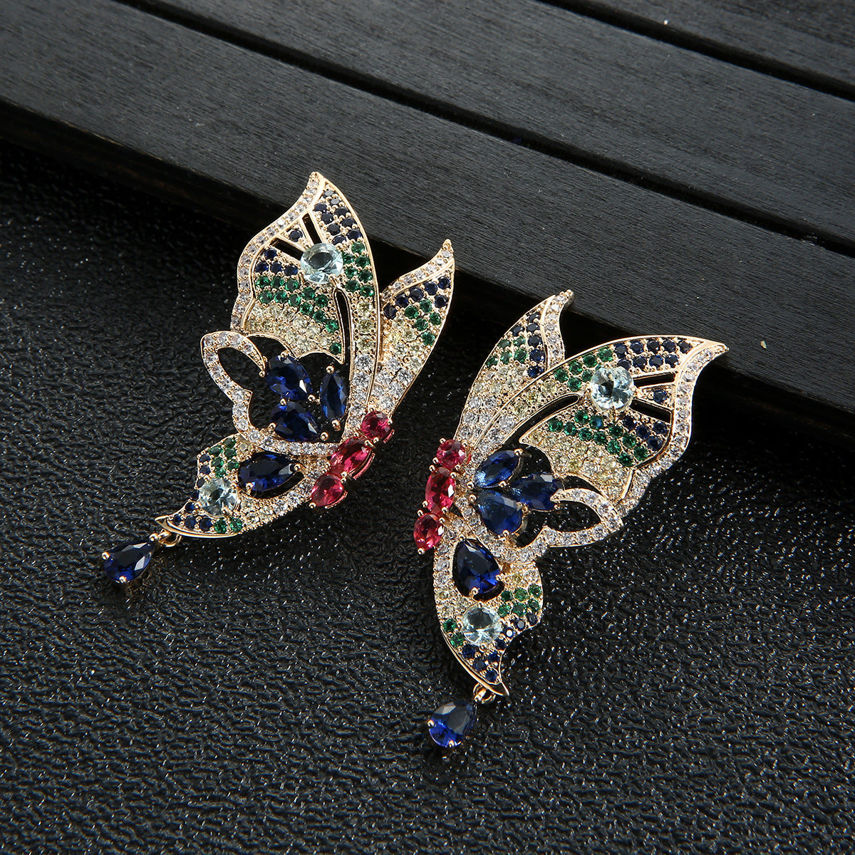 Butterfly Cubic Zirconia Earrings E7657