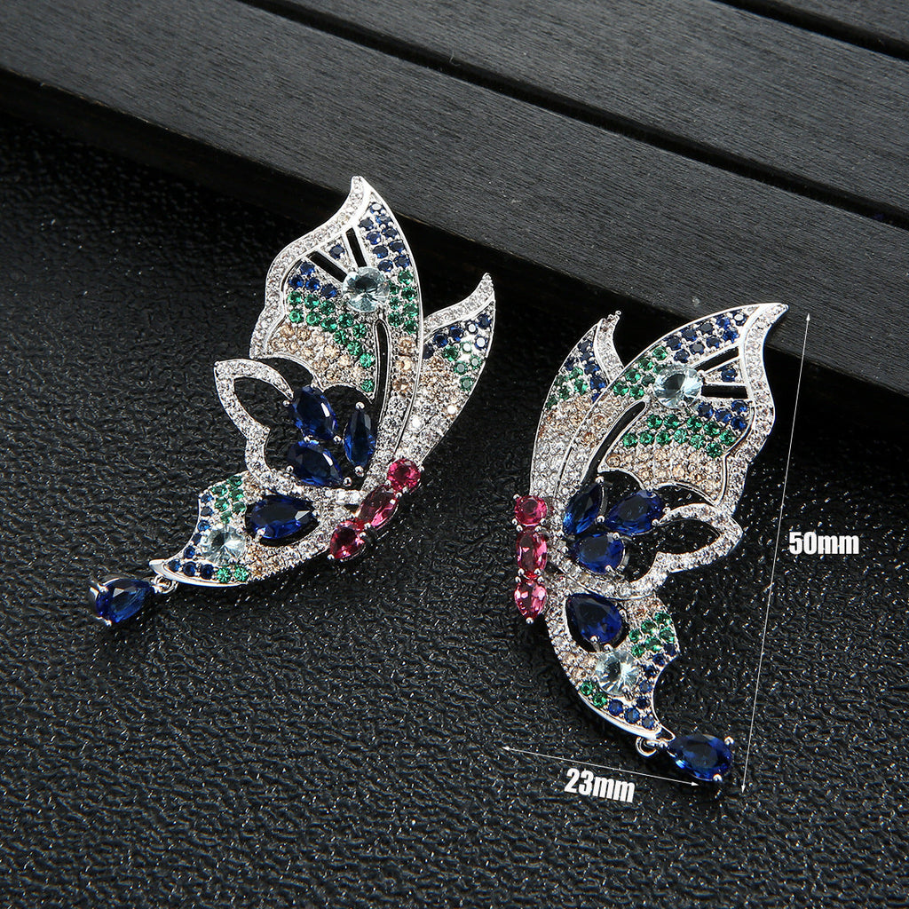 Butterfly Cubic Zirconia Earrings E7657