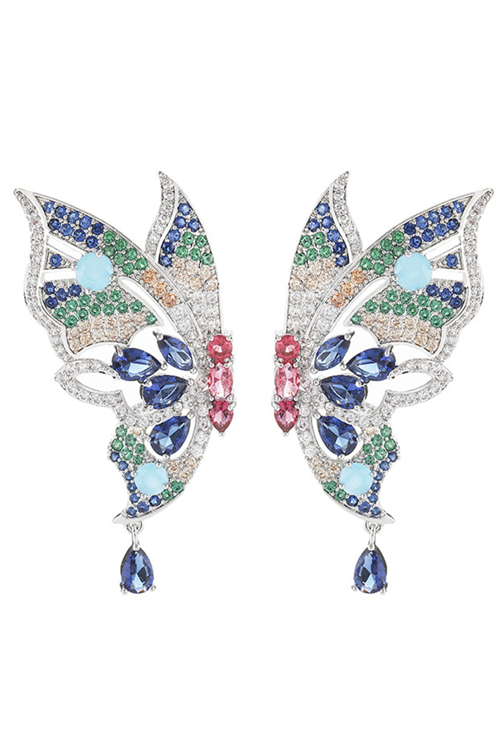 Butterfly Cubic Zirconia Earrings E7657