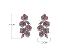 Camellia Cubic Zirconia Earrings E7660