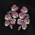 Camellia Cubic Zirconia Earrings E7660