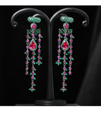 Tassel Cubic Zirconia Earrings E7662
