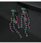Tassel Cubic Zirconia Earrings E7662