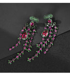 Tassel Cubic Zirconia Earrings E7662