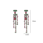 Tassel Cubic Zirconia Earrings E7662