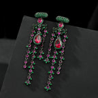 Tassel Cubic Zirconia Earrings E7662
