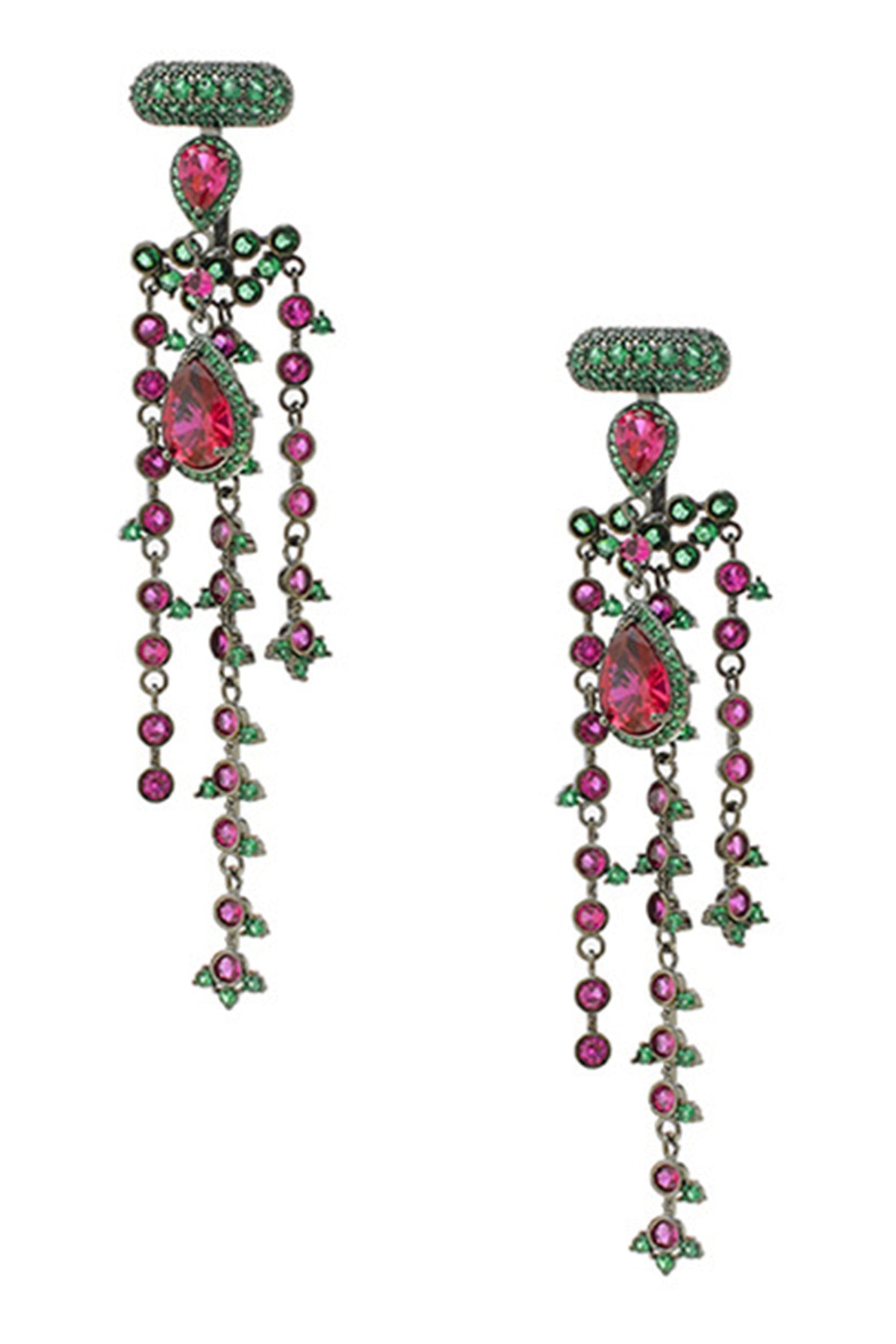 Tassel Cubic Zirconia Earrings E7662