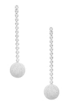 Ball Chains Cubic Zirconia Earrings E7664