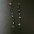 Star Chains Cubic Zirconia Earrings E7665