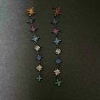 Star Chains Cubic Zirconia Earrings E7665