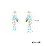 Floral Cubic Zirconia Earrings E7671