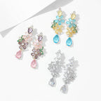 Floral Cubic Zirconia Earrings E7671