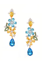 Floral Cubic Zirconia Earrings E7671