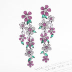 Floral Cubic Zirconia Earrings E7676