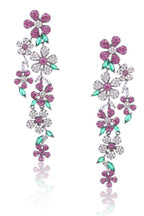 Floral Cubic Zirconia Earrings E7676