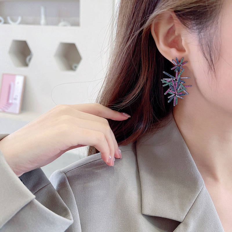 Fireworks Cubic Zirconia Earrings E7678