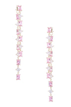 Geometry Tassel Cubic Zirconia Earrings E7679