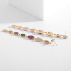 Geometry Tassel Cubic Zirconia Earrings E7680