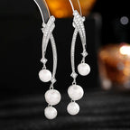 Pearl Cubic Zirconia Earrings E7689