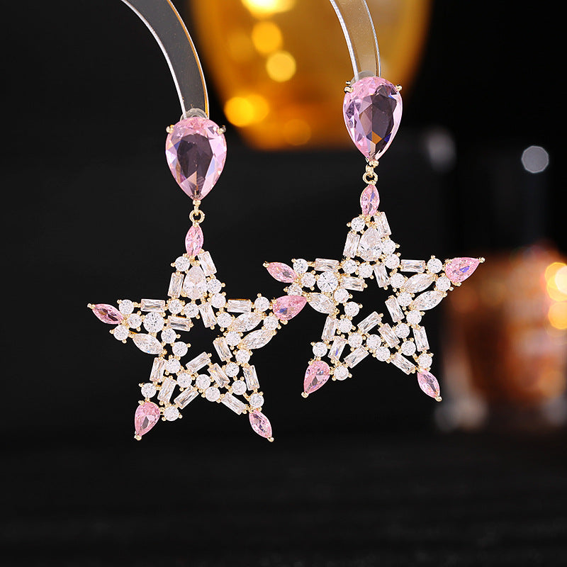Star Cubic Zirconia Earrings E7690