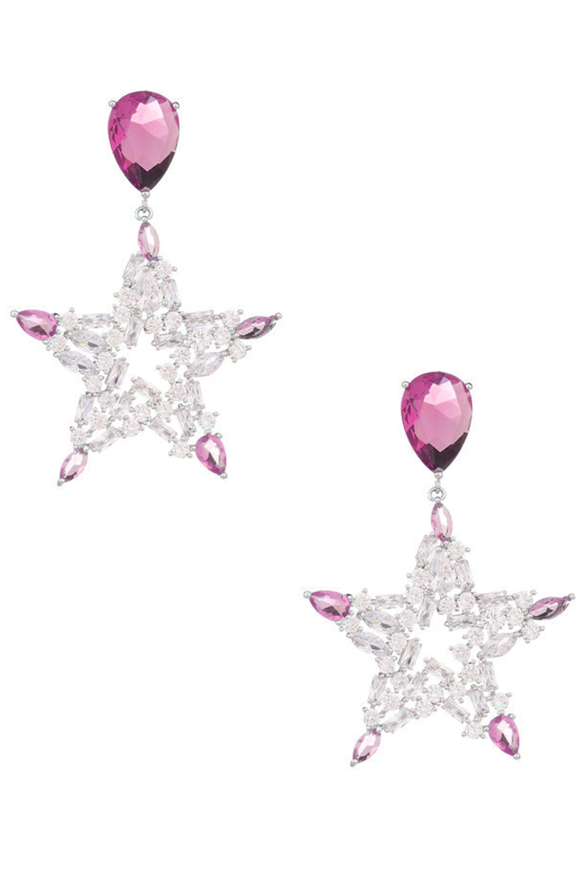 Star Cubic Zirconia Earrings E7690