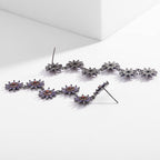 Snowflake Cubic Zirconia Earrings E7692
