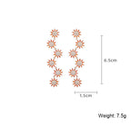 Snowflake Cubic Zirconia Earrings E7692