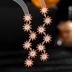 Snowflake Cubic Zirconia Earrings E7692