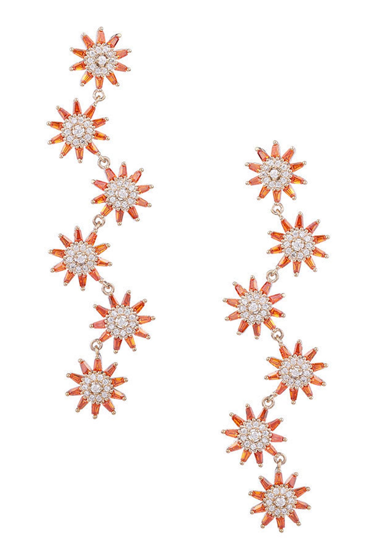 Snowflake Cubic Zirconia Earrings E7692