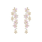 Floral Cubic Zirconia Earrings E7694